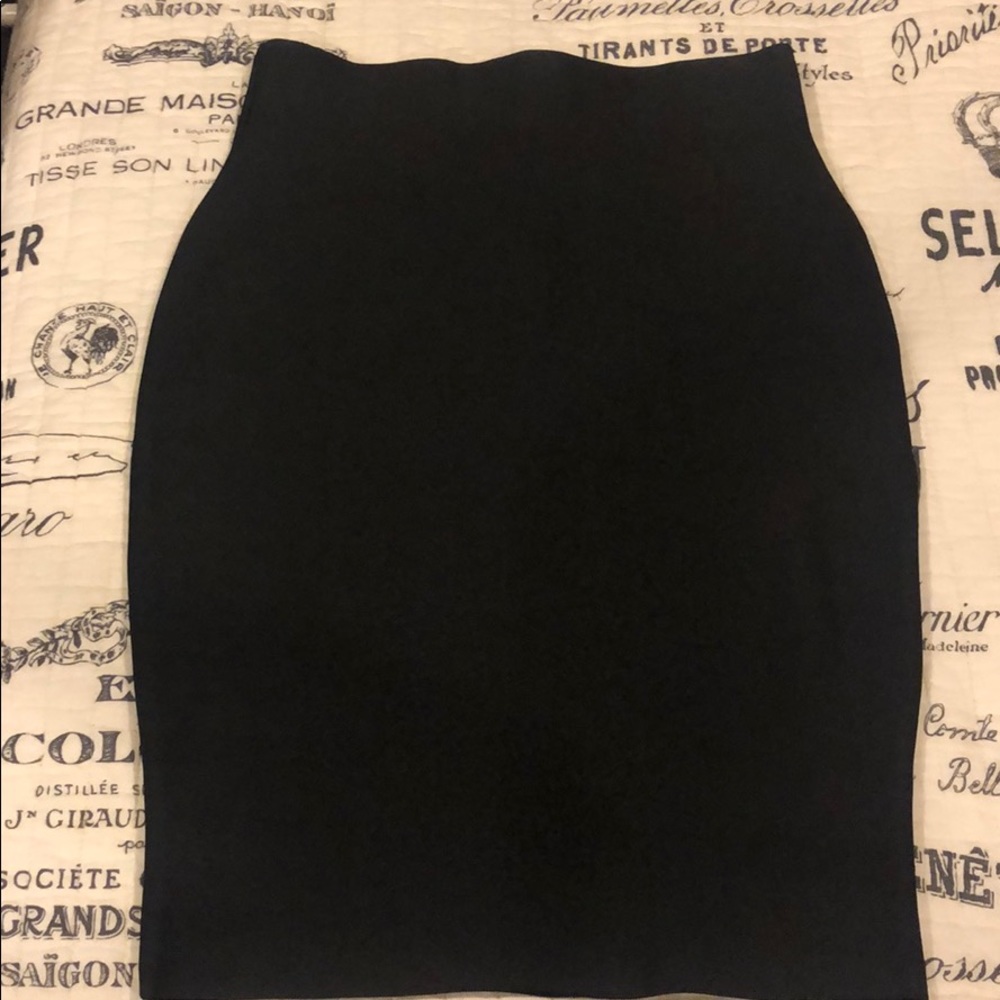 Black Bandage Midi Skirt